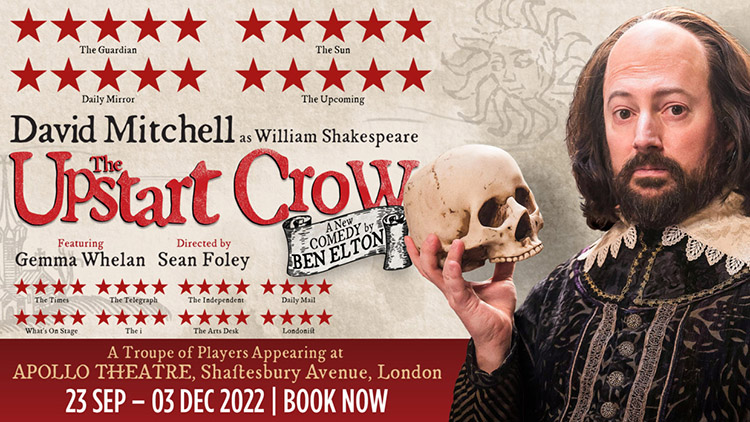 David Mitchell in The Upstart Crow at the Apollo Theatre, London